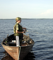 Fishing on Lake Nsijrvi