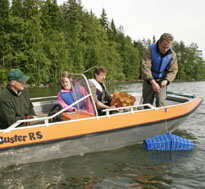 Crayfishing on Lake Roine
